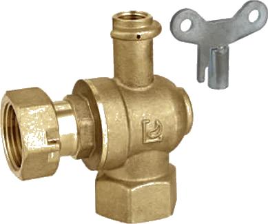 Brass Angle Valve with Key